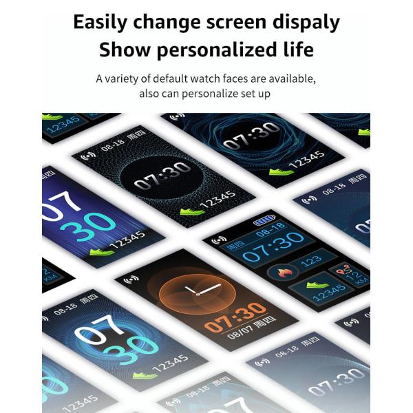 TPU Strap Bluetooth Smart Bracelet BLE5.0 210mm Wristband