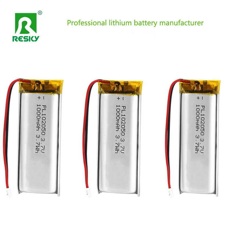 Power Lithium Battery Cell 102050 3.7v 1000mAh Rechargeable Lithium Polymer Battery Cell