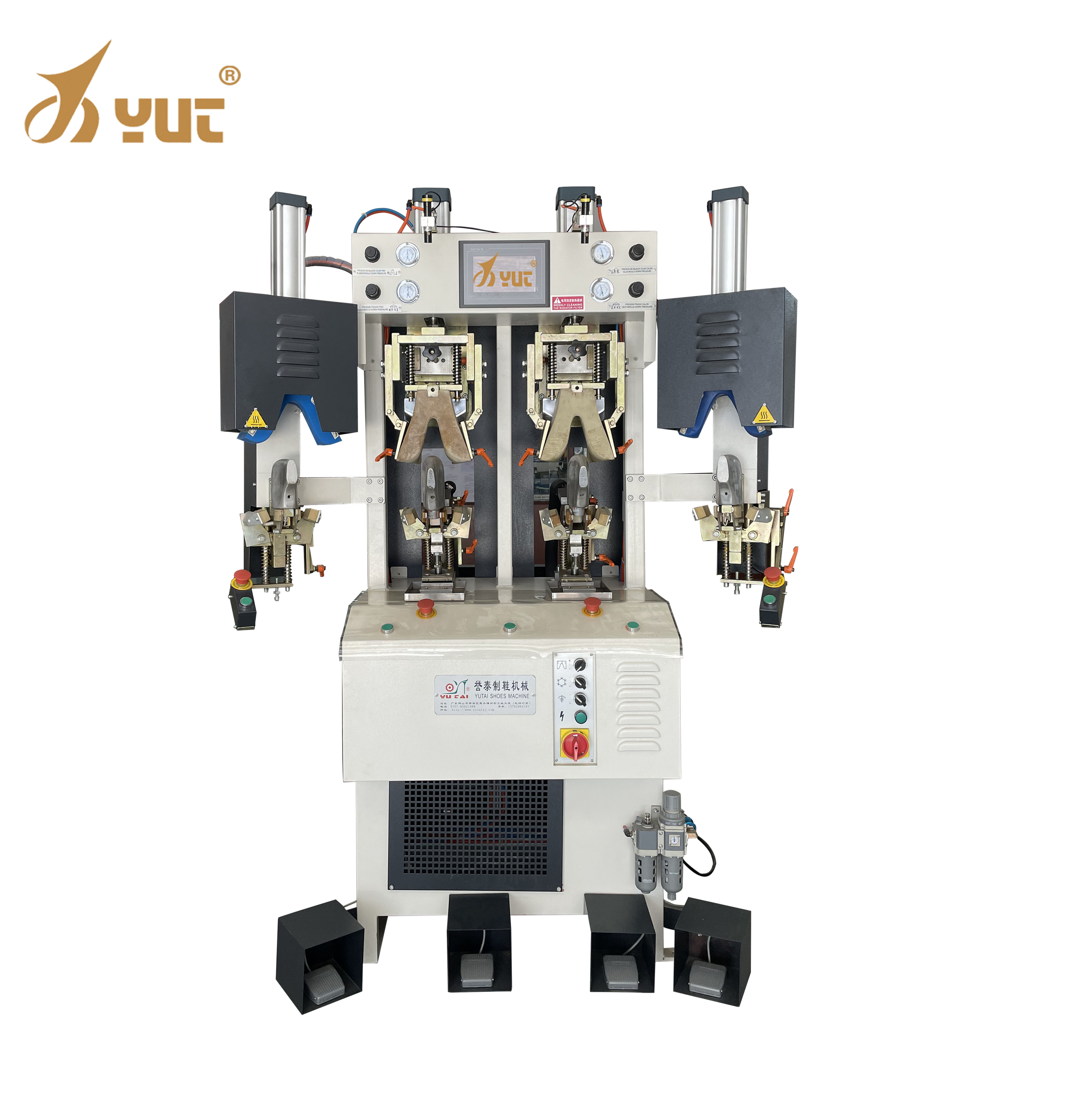 Highly Precise Cold Hot Back Part Molding Machine 680 Aircons 0.6Mpa For Shoe Manufacturing