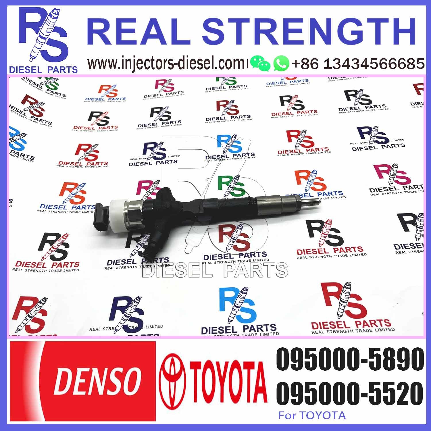 095000-5890 for toyota engine common rail injector 095000-5890 injector diesel engine injector for toyota