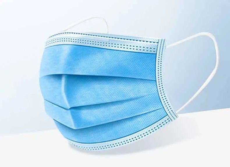 Quality Bacteria Proof Flu Disposable Earloop Mask 3 Layer Breathable Windproof for sale