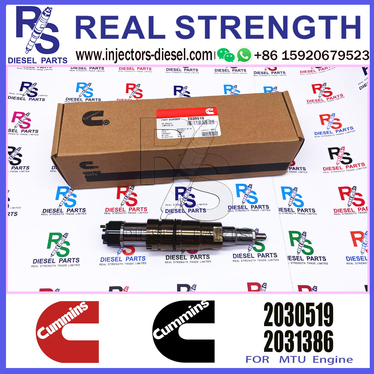 Common Rail Fuel Injector 1846348 2488244 2036181 QSX15 Engine 2030519 574422 574232 2036181