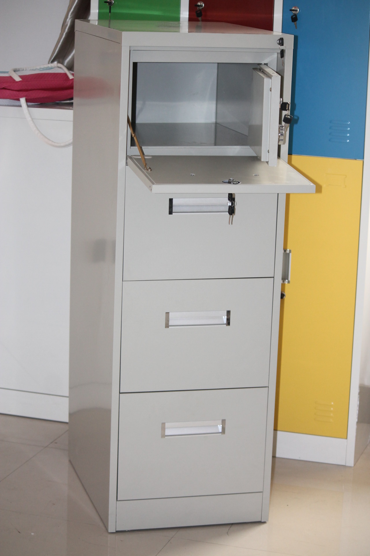 Safety CRS 4 Drawer Metal Filing Cabinet With Inner