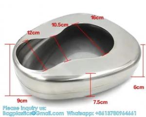 China Bedpan Perfection Type Hollow Wares Bed Pan Perfection Type With Lid/ Hospital Bedpan Perfection Stainless Steel on sale