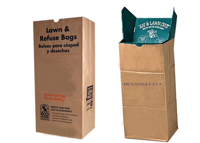 Open Mouth Multiwall Kraft Lawn Paper Bags 300mm 400mm 900mm
