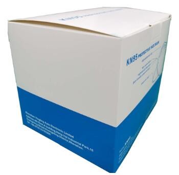 White Mouth Nose Protection KN95 Foldable Mask