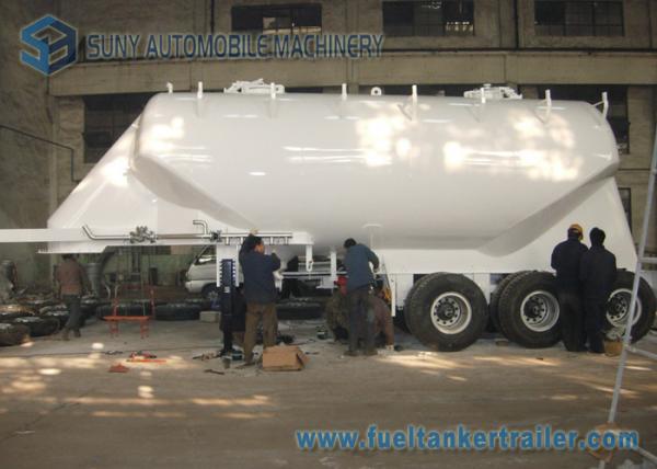 Buy SS 304 / AL5083 35M3 Conoid Dry Bulk Tanker Trailer with WABCO ABS Braking system at wholesale prices