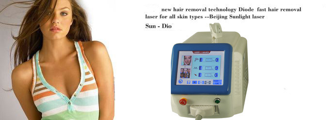 Professional Laser Hair Removal System , Facial Hair Removal Laser Machine 1064nm