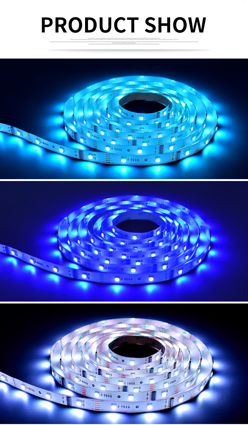 6W UCS DMX512-16 463nm SMD 5050 LED Strip Light 30leds/M