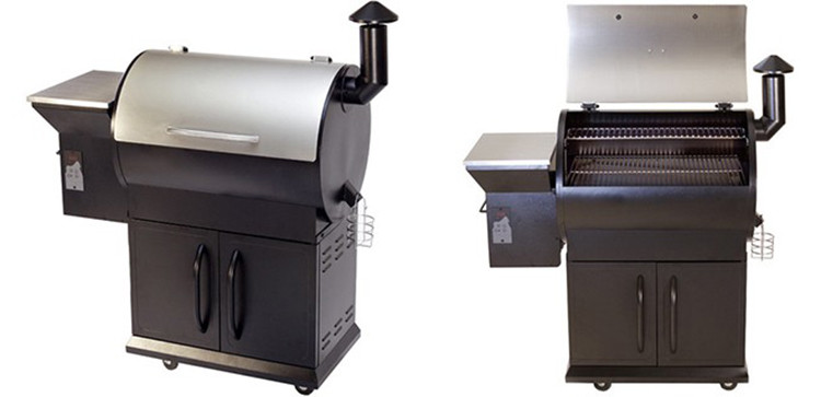 Outdoor Trolley Cooking Wood Pellet Bbq Grill For Panic Barbecue Smokers With CE Certificate