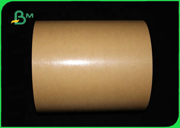 FDA Greaseproof PE Coated Brown Kraft Paper For Tray Package 300gsm 350gsm