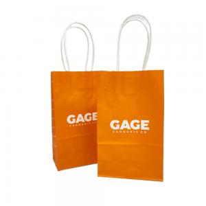 Quality SGS Paper Shopping Bags With Handles For Supermarket Goods Snacks Clothes Shoes for sale