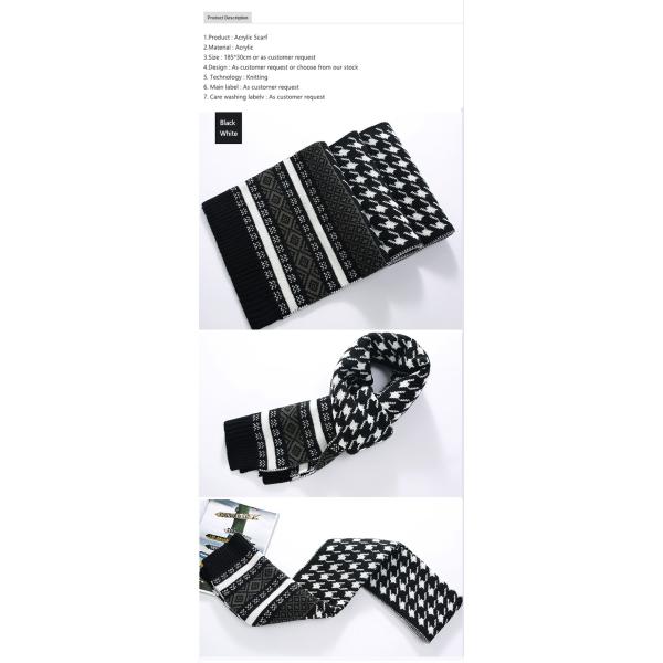 Various HoudstoothDesigns Causal Polyester Knitted Neck Wear For Men