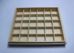 Engraved Decorative Wooden Boxes with Dividers , Customized Wooden Storage Boxes
