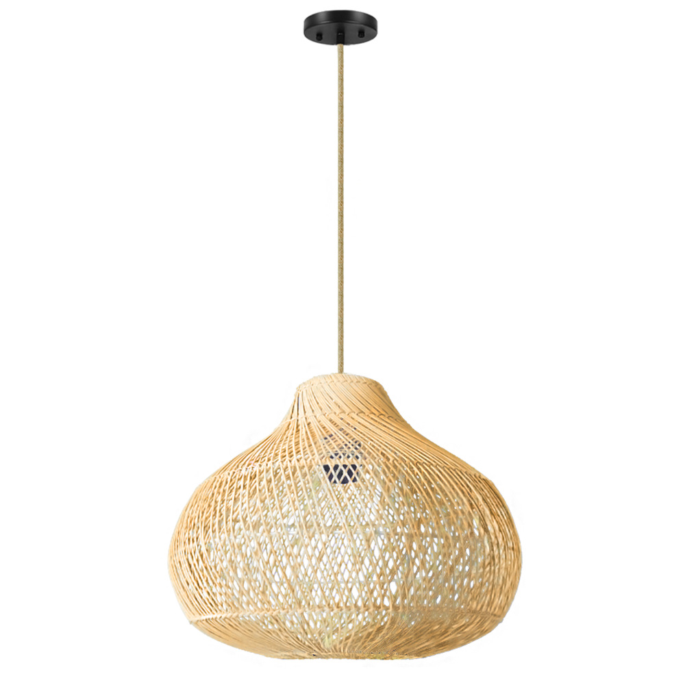 Handmade Bamboo Woven South Asia Holiday Restaurant Hotel Japanese Hawaii Summer Style Pendant Lamp(WH-WP-80)