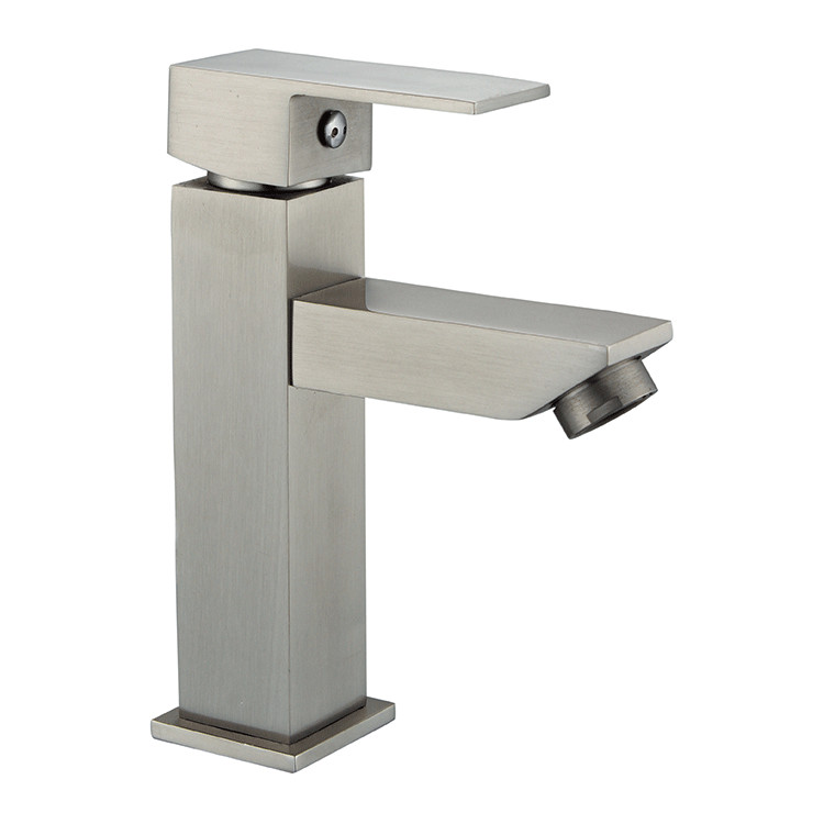 Modern Washroom Faucet Stainless Steel 304 Single Handle Bathroom Sink Faucet