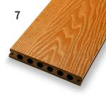Patios 3D Composite Decking Commercial WPC Hollow Decking Profile