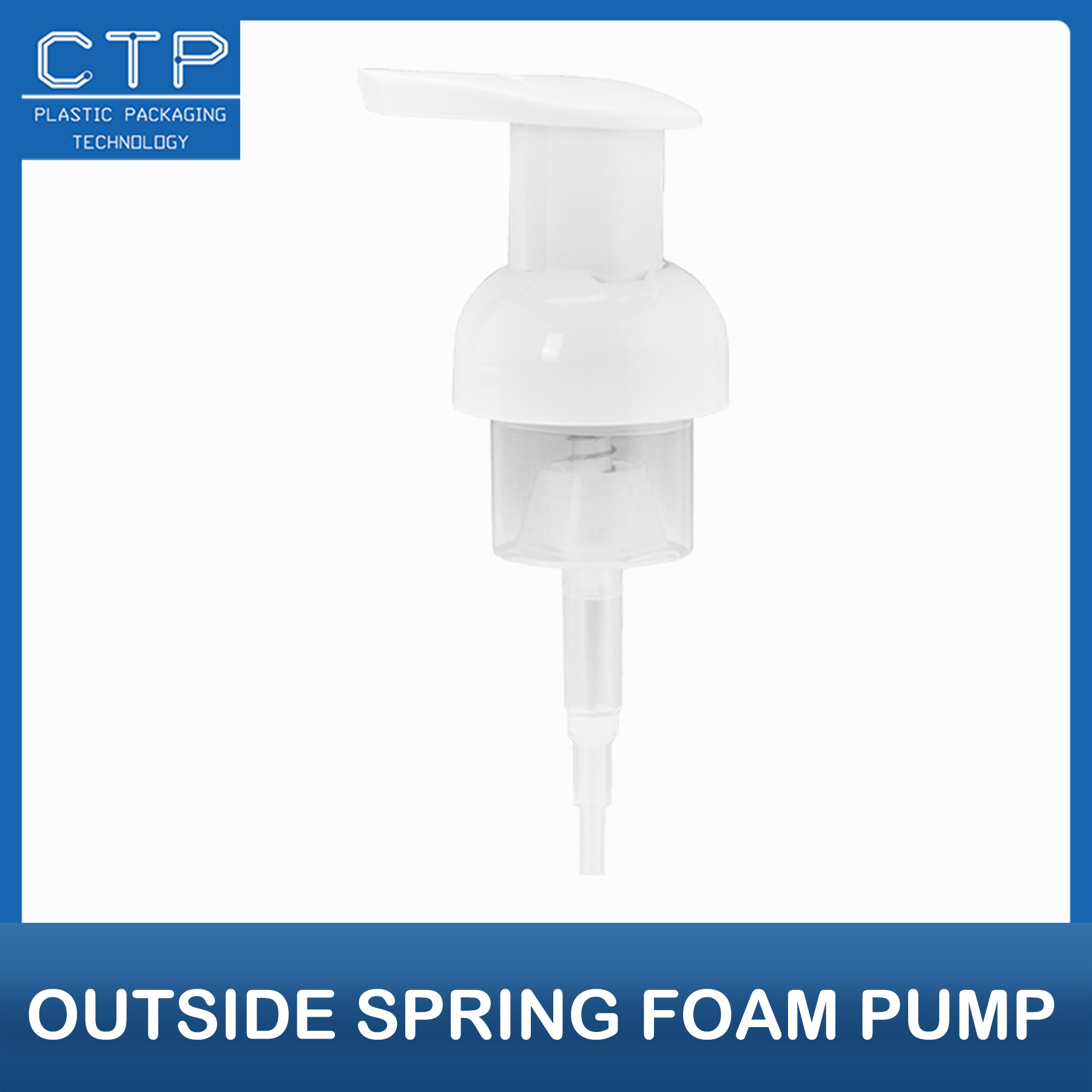 Adjustable Output 0.8cc 1.2cc 1.5cc White Bottle Foam Pump With Customized Tube Length