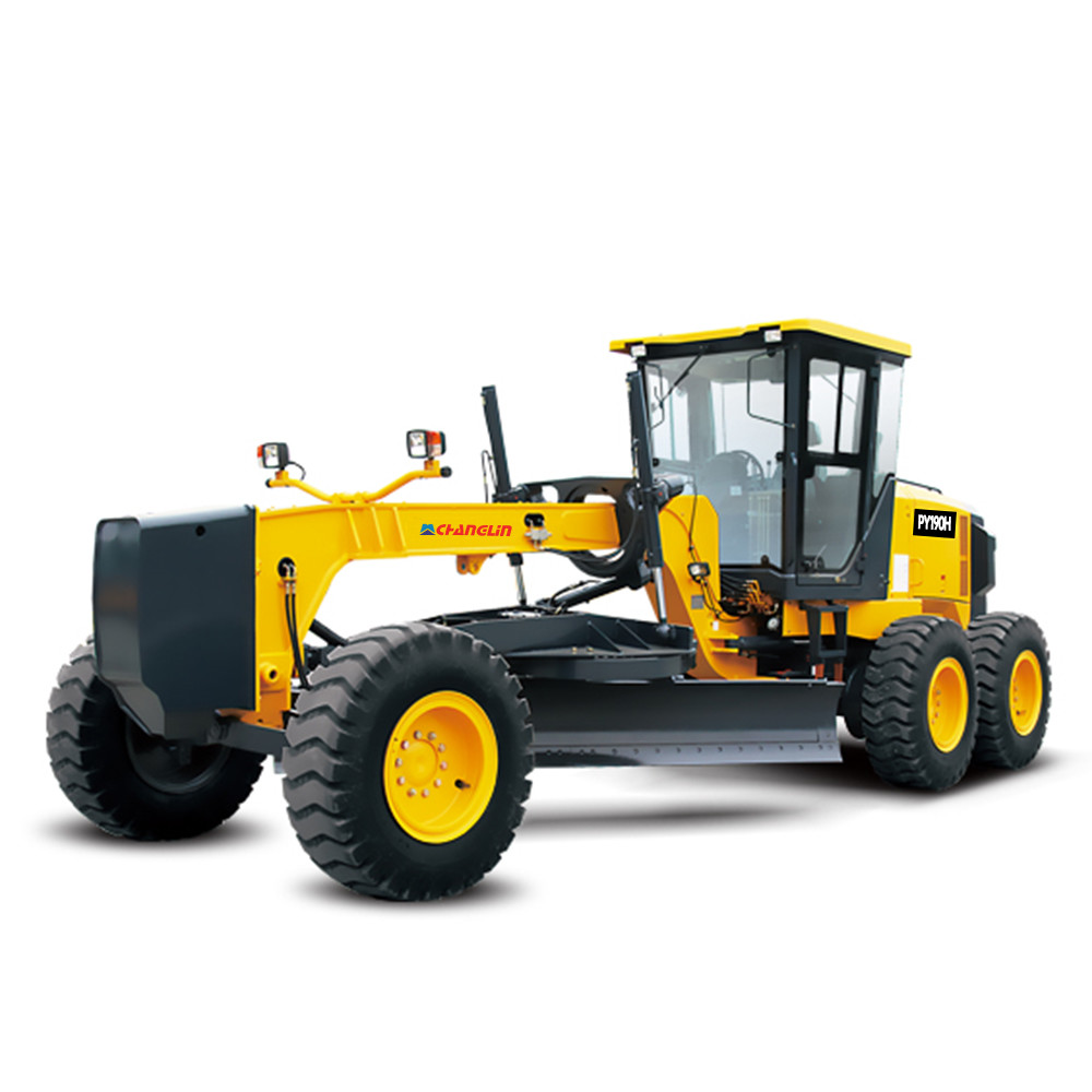 Grader Balde 14 Feet / 12feet Changlin PY190H Road Grading Machine Hydraulic Brake System