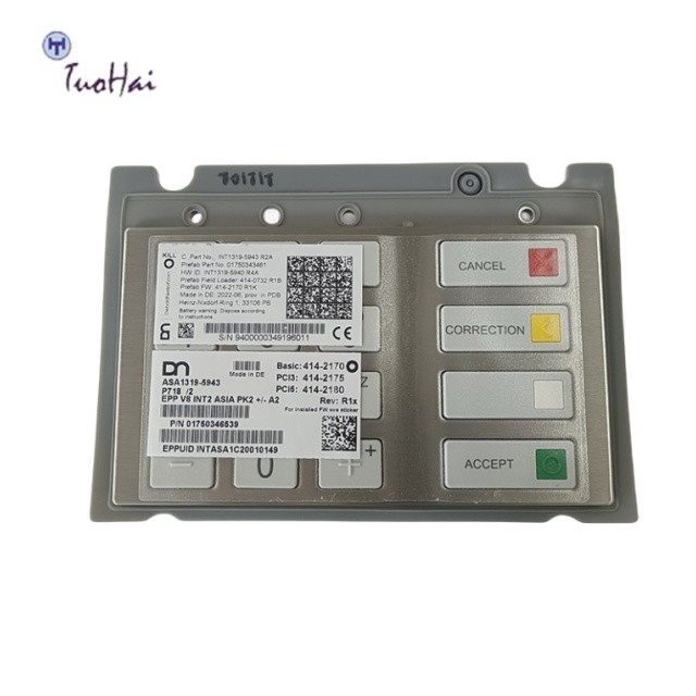 1750346860 1750303455 ATM machine parts high quality diebold Nixdorf EPPV8 keyboard