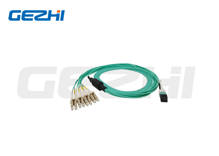 Low PDL Multimode Patch Cable MPO OM3 12 Fiber MPO Trunk Cable