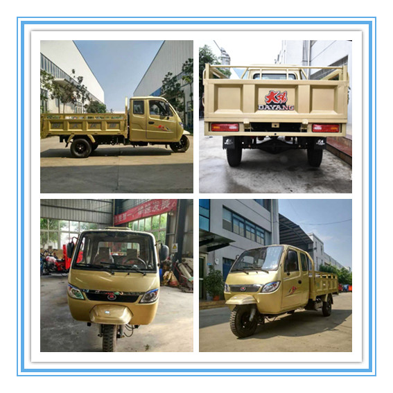 550 kg Capacity Closed Cabin Diesel Engine Cargo Tricycle for 1 Passenger Heavy Type 800CC