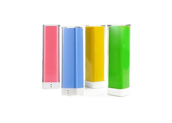 Plastic Mobile Power Bank 2600 Mah Lipstick Portable Charger For Gift