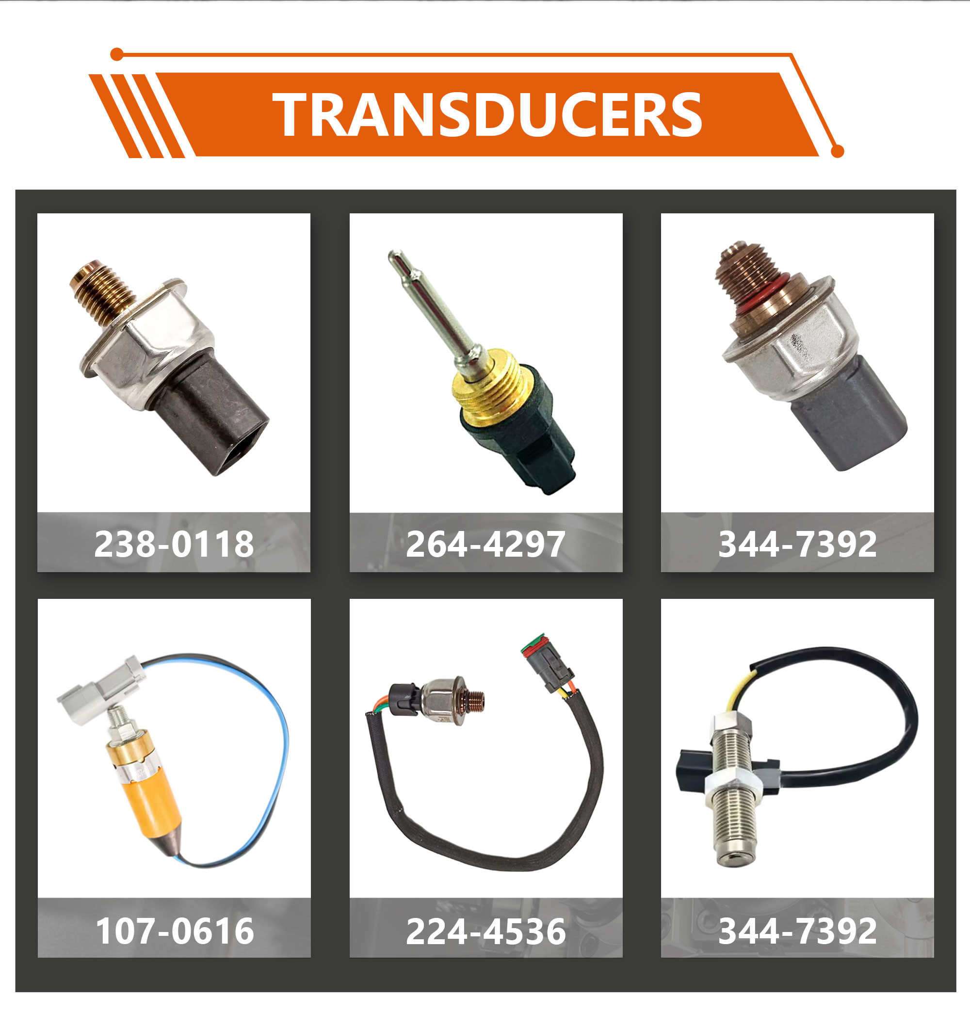Excavator Spare Parts CAT E324D E325D E329D Pressure Switch Sensor 258-0883 2580883