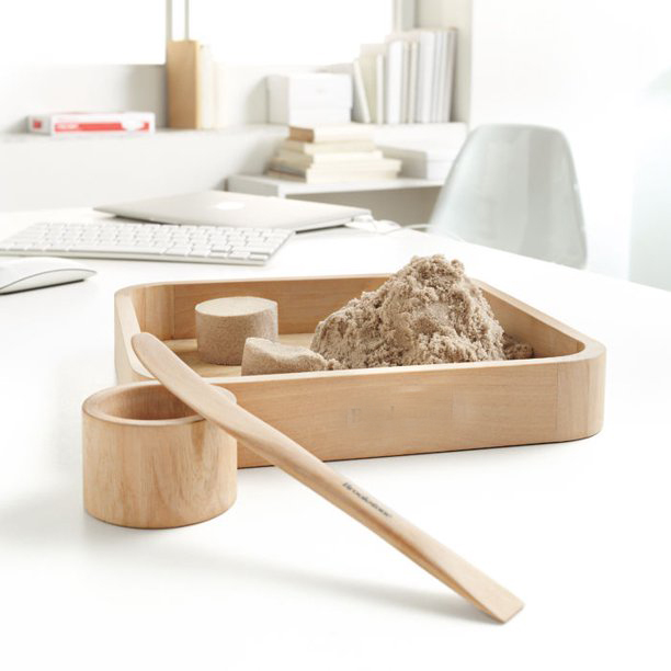 Mini Zen Decor Meditation Gifts-Japanese Zen Garden Kit for Desk - Sand Garden Tools and Accessories Box Set for Office Desktop