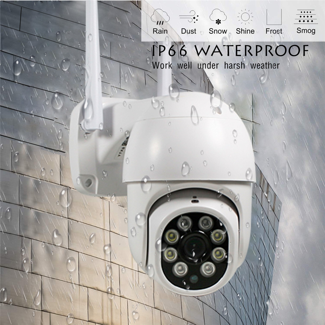 Outdoor Waterproof Wi-Fi Mini Speed Dome Camera
