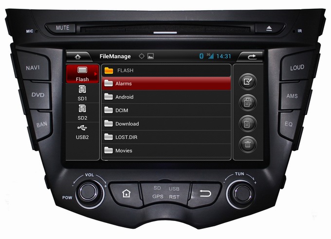 Ouchuangbo Auto DVD Radio Stereo 7"Android 4.2 for Hyundai Veloster Capacitive Screen 3G Wifi iPod OCB-7069C