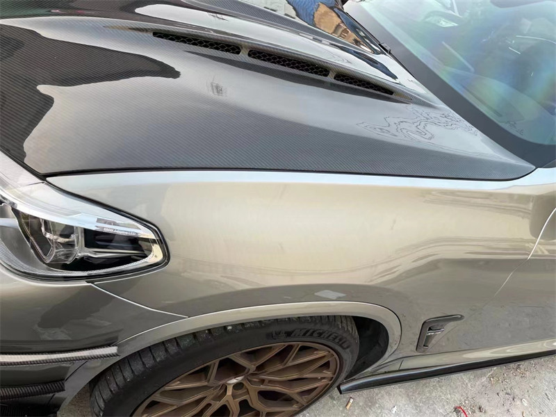 For BMW X3M X4M F97 F98 Carbon Fiber Machine Cover Dry Carbon Fiber Material X3M X4M Carbon Fiber Hood Engine Cover