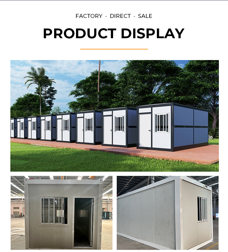 House Aluminum Window Prefab Modular Z Folding Container Homes with Optional Size and Easy Install Design