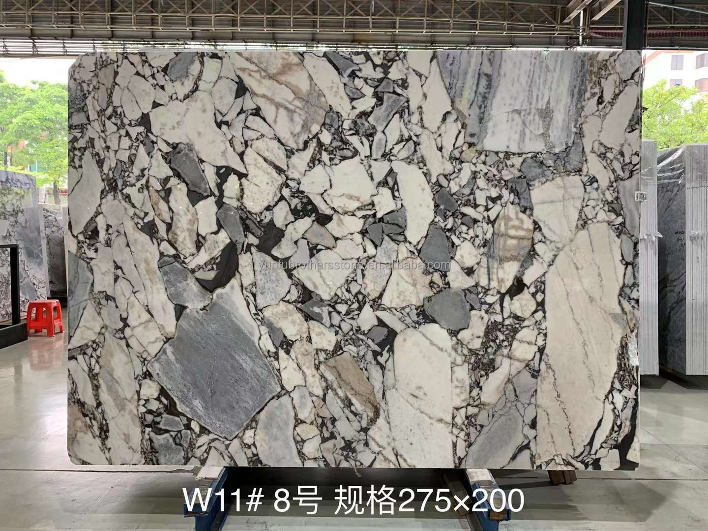 Polished Door Border Design Wall Marbl Elephant White Marble Slab with 20mm Thickness