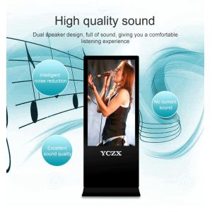 Intelligent Free Standing Advertising Display Android Platform Compatible