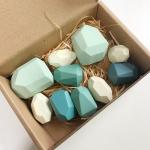Colourful Wooden Blocks Hand Eye Coordination Training