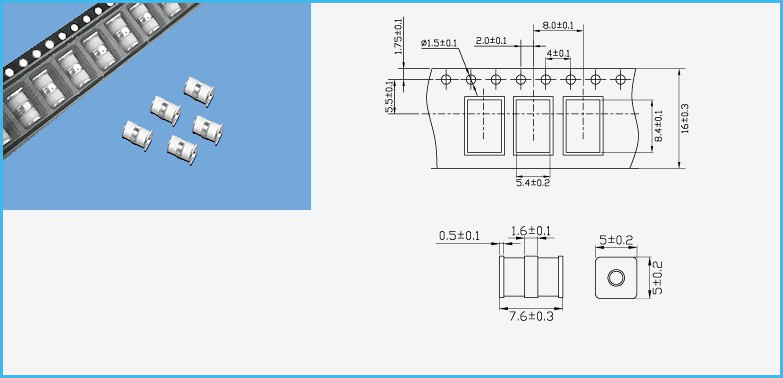 SMD 3 Gas 3 Pin GDT Discharge Tube 230V 20% 10kA Gas Tube Arrester