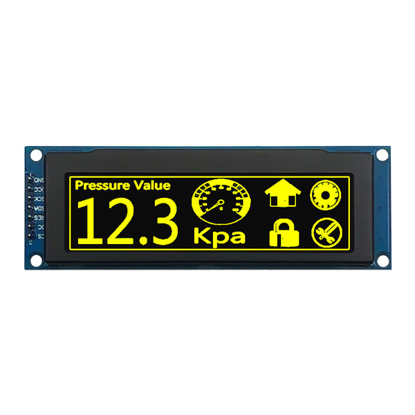 3.12 Inch Graphic OLED Display 256x64 Dot SPI Interface White/Blue/Yellow/Green Fonts