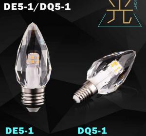 China LED Candle Lamp led bulb led light E27 E14 crystal material on sale