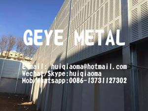 China Absorptive Metal Noise Barrier Wall Panels, Sound Acoustic Barriers (Louver Perforated Sheet Sound Poof Fence) on sale