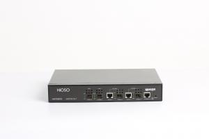 Quality HiOSO 2 Pon EPON OLT Support SNMP Management Mini Size Compatible With FTTX ONU for sale