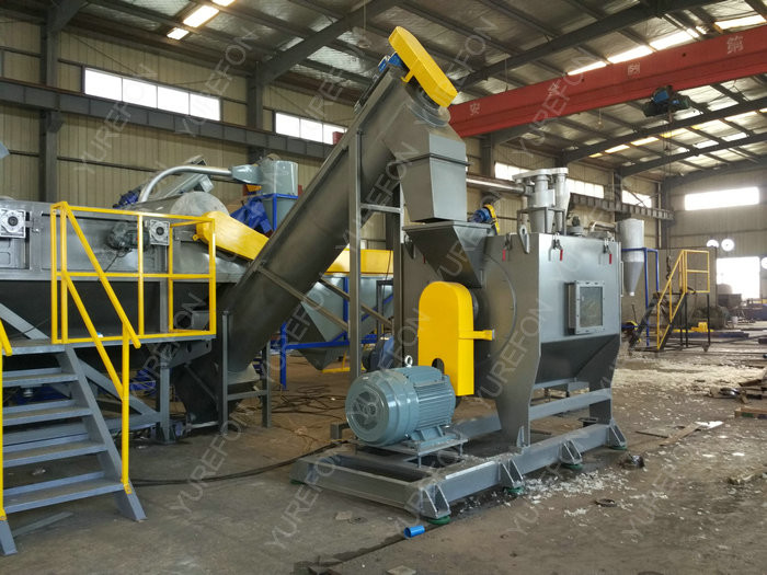 High Automatic Plastic Washing Recycling Machine , 1500 Kg / H Plastic Bag Recycling Machine Line