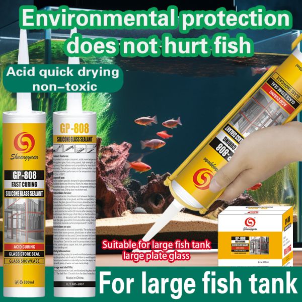 Fast Curing Acetic Silicone Glass Sealant For Woodworking Construction