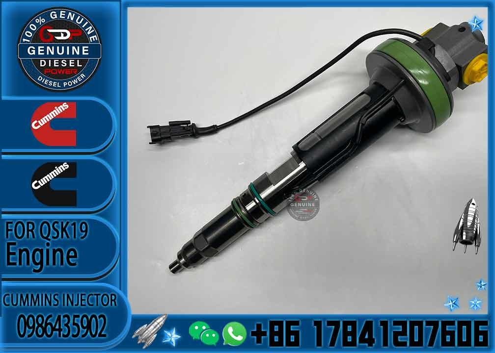 Common Rail Diesel Fuel Injector 0986435902 For Cummins QSK19 QSK38 QSK60