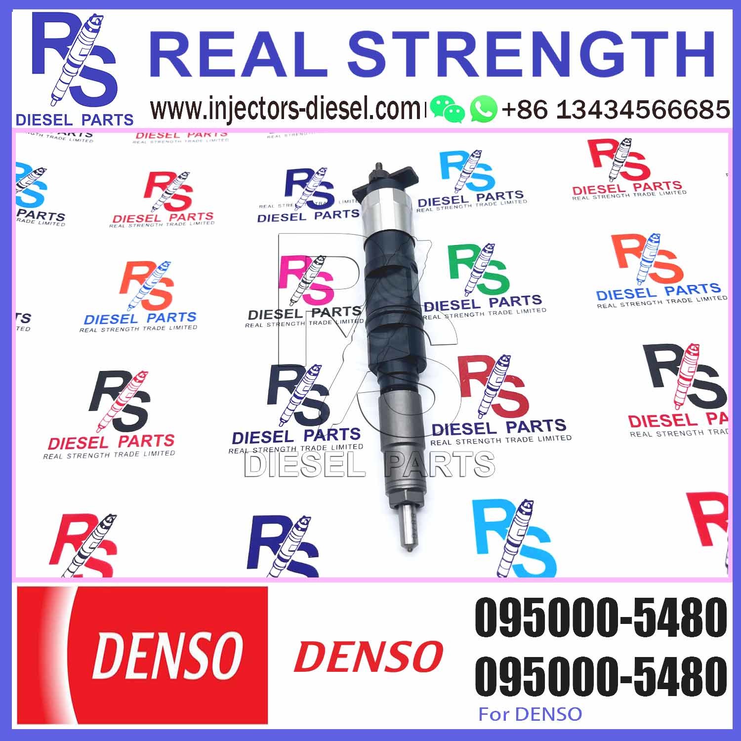 Diesel Fuel Common Rail Injector 095000-5480 For JOHN DEERE Tractor 6045 RE520240 RE520333