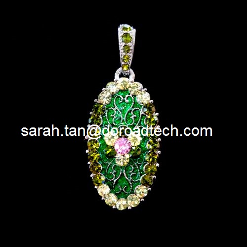 Customized Cool Pendant Jewelry USB Flash Drives, 100% Original New Memory Chip