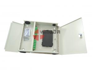 China Waterproof 4 Ports 2 Door Fiber Optic Patch Panel ODF Wall Mounted With SC/APC adapters on sale