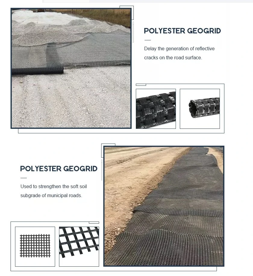 Roadbase Reinforcement Warp Knitted Polyester Woven (PET) Biaxial Geogrid for Reinforcement