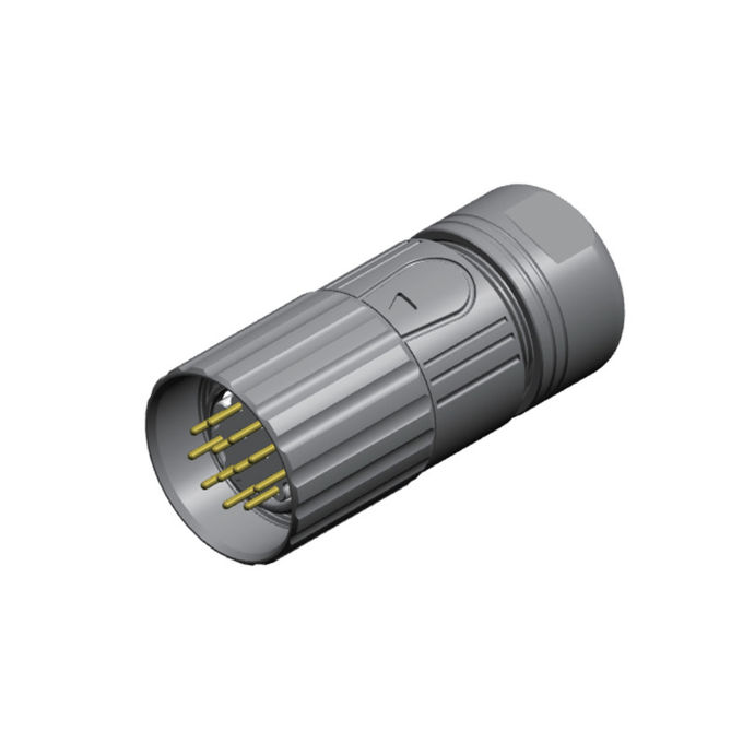 Power Straight Plug Connector 4 6 7 9 12 16 17 19pin IP67 M23 12 Pin Male Female Connector