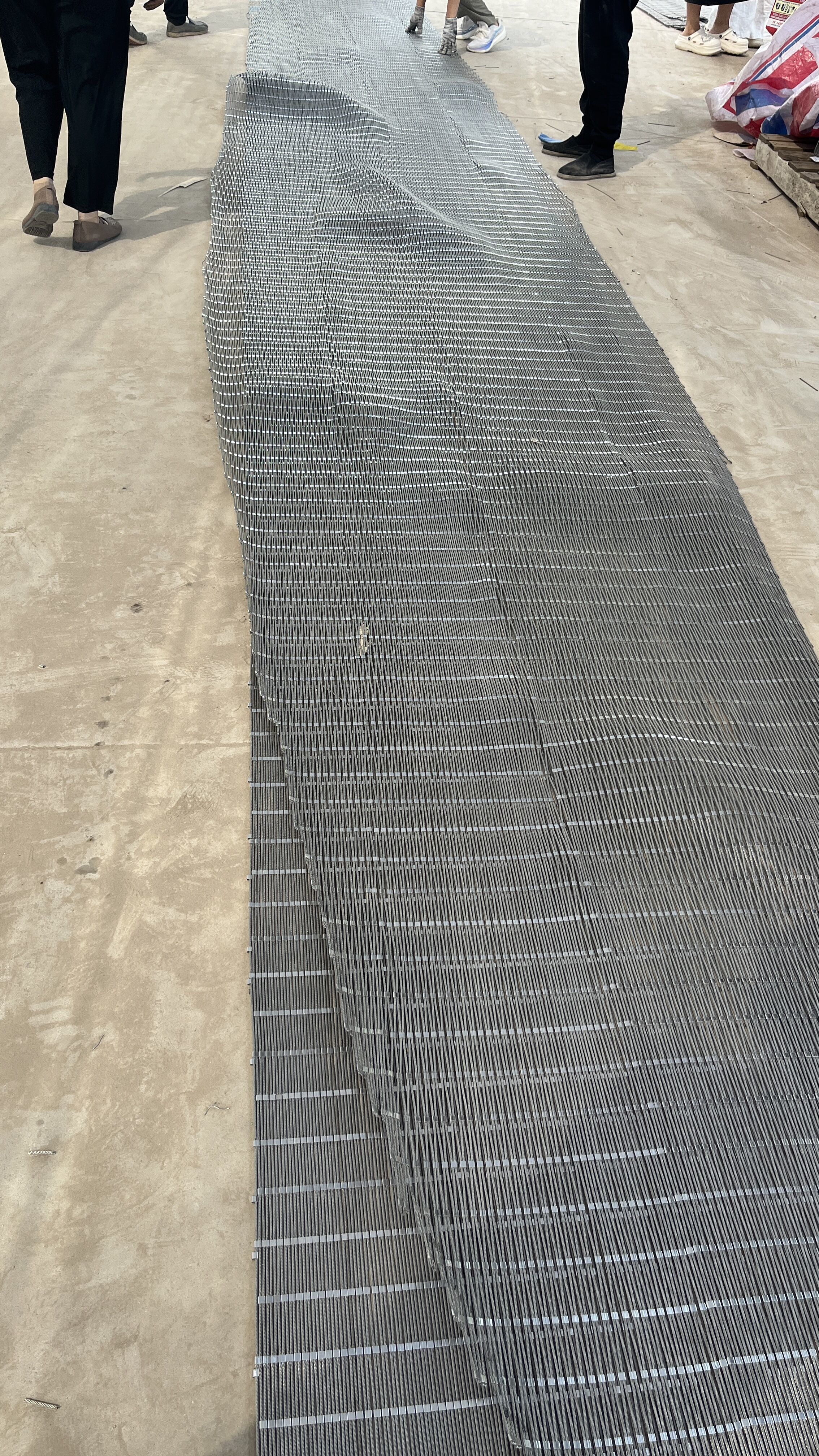 Kn Metal Wire Mesh Anti-Drone Net High Ductility Stretchable Metal Stainless Steel 304